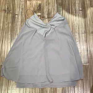 Backless grey dress